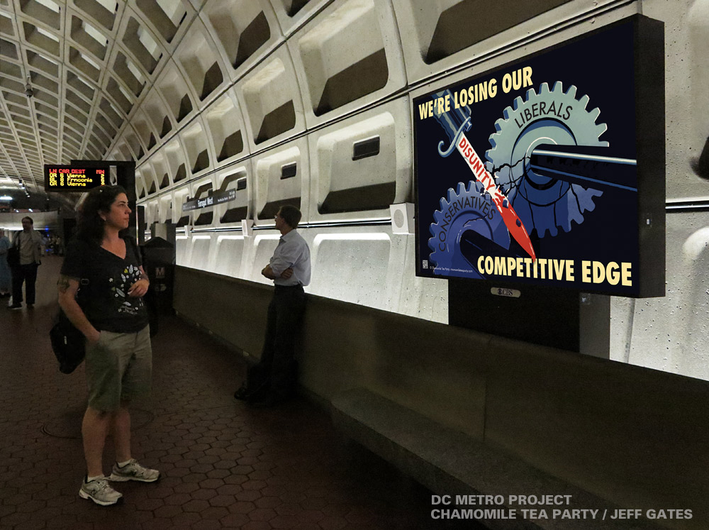DC Metro Ad Farragut West © 2012 Jeff Gates